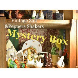 3 Pair Vintage Salt and Pepper Shakers MYSTERY BOX